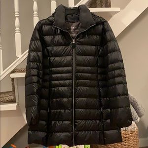 Black Premium Down Puffer Coat
